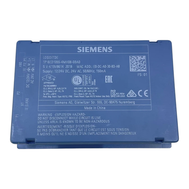 Siemens 6ED1055-4MH08-0BA0 LOGO! TDE Bedieneinheit für industriellen Einsatz