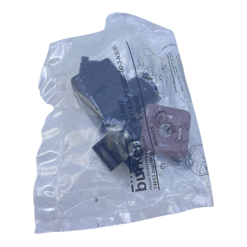 Bürkert 314802 Gerätesteckdose VE: 2stk/pcs für industriellen Einsatz