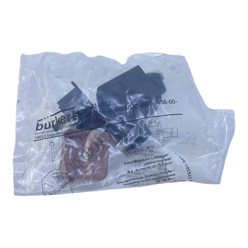 Bürkert 314802 Gerätesteckdose VE: 2stk/pcs für industriellen Einsatz
