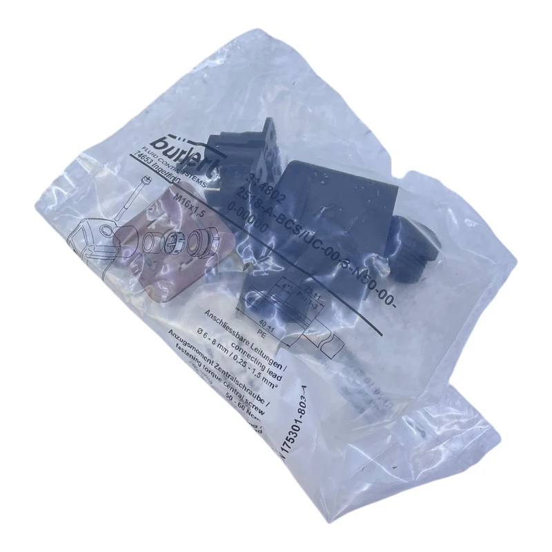 Bürkert 314802 Gerätesteckdose VE: 2stk/pcs für industriellen Einsatz