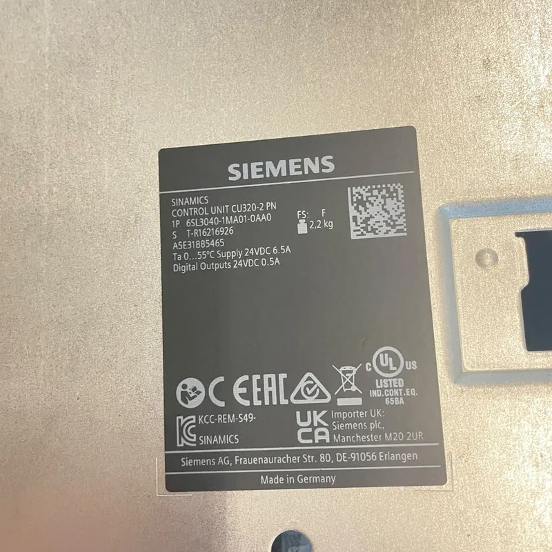 Siemens 6SL3040-1MA01-0AA0 Control Unit für industriellen Einsatz