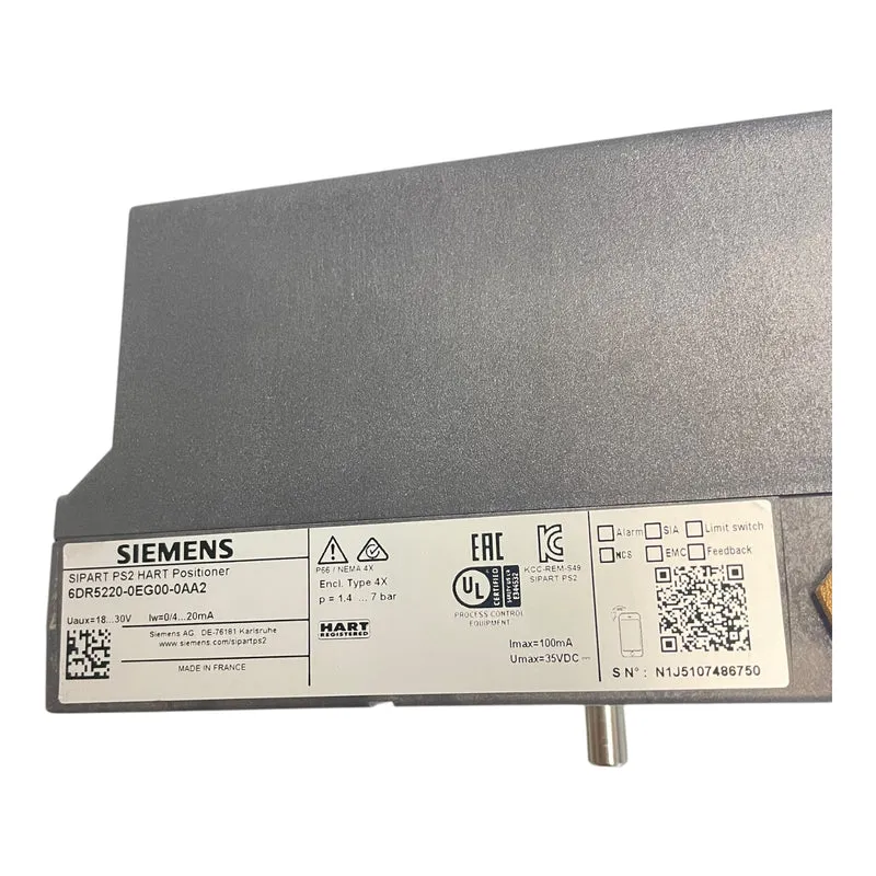Siemens 6DR5220-0EG00-0AA2 Stellungsregler Positionierer Industrie Einsatz