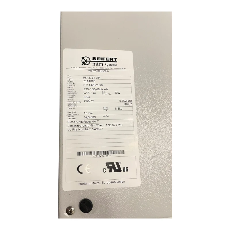 Seifert RK-2114 AM Wärmetauscher für industriellen Einsatz Wärmetauscher