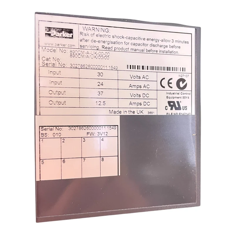 Parker AC890PX 890CM-A-UK-00-00 Control Module für industriellen Einsatz