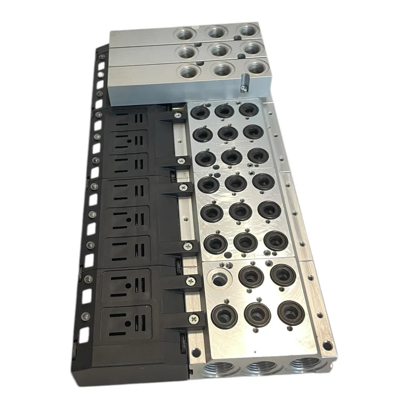 Camozzi 3P8 3P8-JAA-2C2M4B3X-U77 Magnetventilblock für industriellen Einsatz