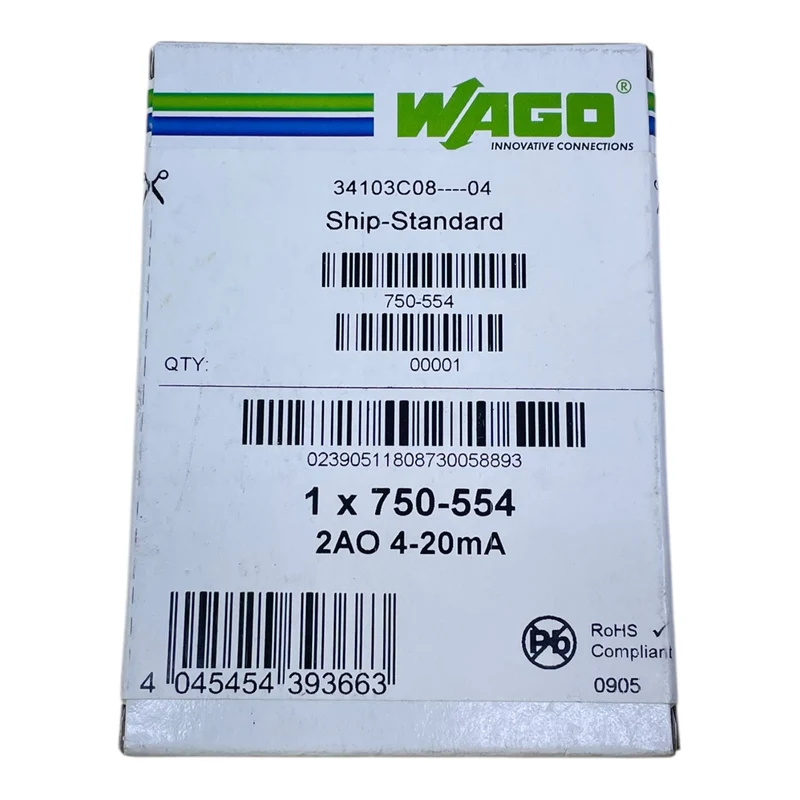 Wago 750-554 Analoges Ausgangsmodul für SPS Wago 750-554 Analoges Ausgangsmodul