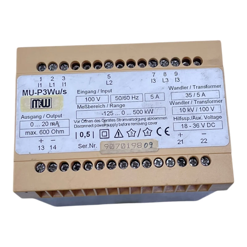 M&W MU-P3Wu/s Wiederstand-Messumformer M&W MU-P3Wu/s Wiederstand-MessumformerM&W