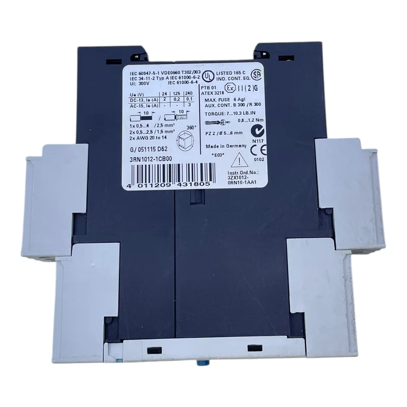 Siemens 3RN1012-1CB00 Motorschutzrelais Siemens 3RN1012-1CB00. Motorschutzrelais