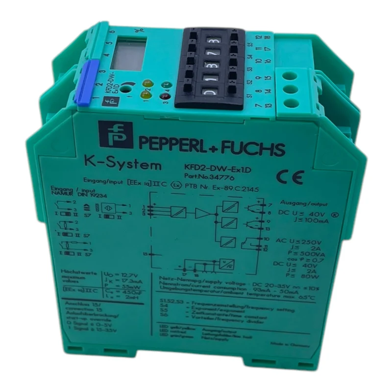 Pepperl+Fuchs KFD2-DW-Ex1.D Drehzahlwächter 34776 Pepperl+Fuchs KFD2-DW-Ex1.D