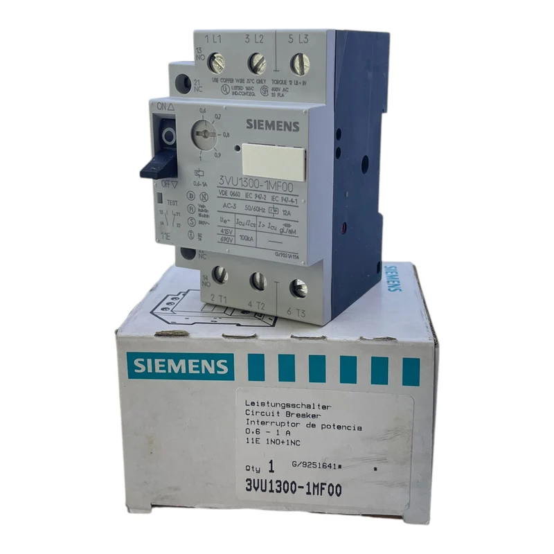 Siemens 3VU1300-1MF00 Leistungsschalter 0,6-1A 11E 1MO+1NC Siemens 3VU1300-1MF00