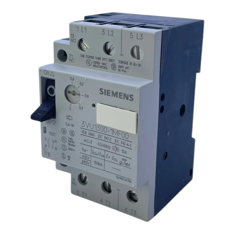 Siemens 3VU1300-1MF00 Leistungsschalter 0,6-1A 11E 1MO+1NC Siemens 3VU1300-1MF00