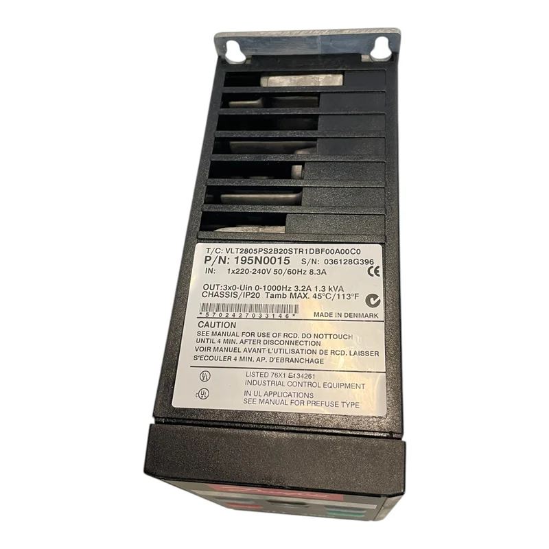 Danfoss 195N0015 Frequenzumrichter 1,3kVA VLT2805PS2B20STR1DBF00A00C0 Industrie