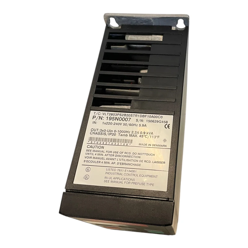 Danfoss 195N0007 Frequenzumrichter 0,9kVA VLT2803PS2B20STR1DBF10A00C0 Industrie