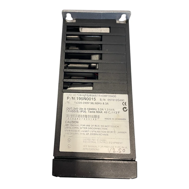 Danfoss 195N0015 Frequenzumrichter 1,3kVA VLT2805PS2B20STR1DBF00A00 Industrie