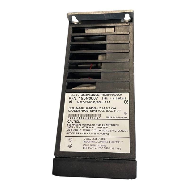 Danfoss 195N0007 Frequenzumrichter 0,9kVA VLT2803PS2B20STR1DBF10A00C0 Industrie