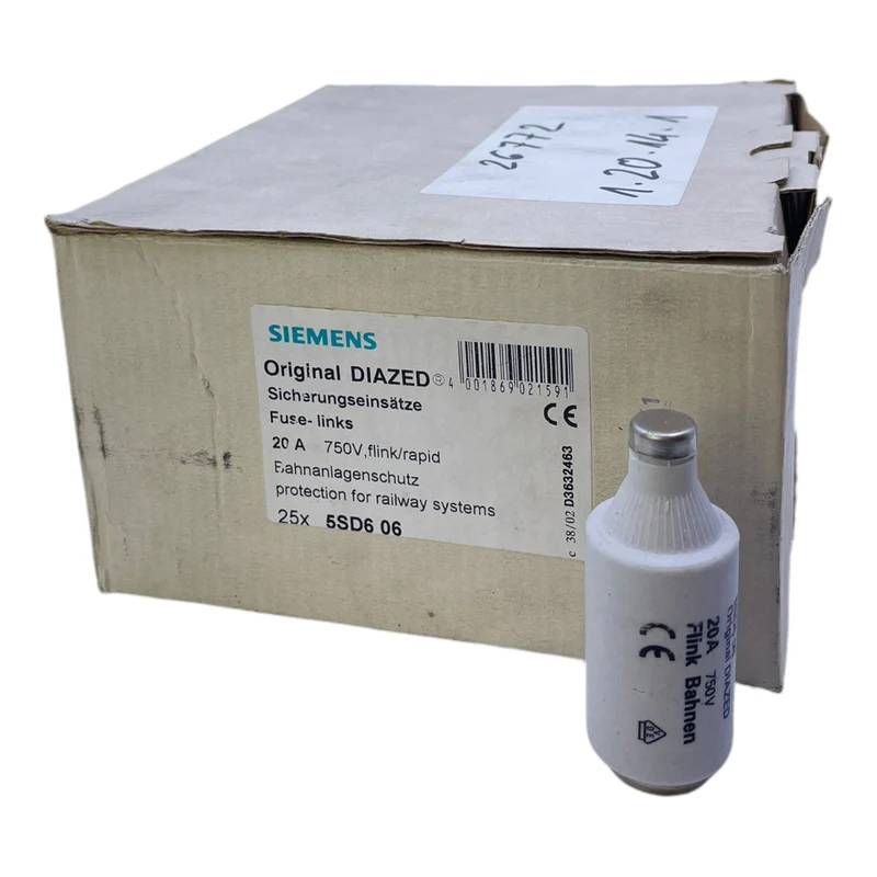 Siemens 5SD606 Sicherungseinsätze VE: 19stk Siemens 5SD606 Sicherungseinsätze