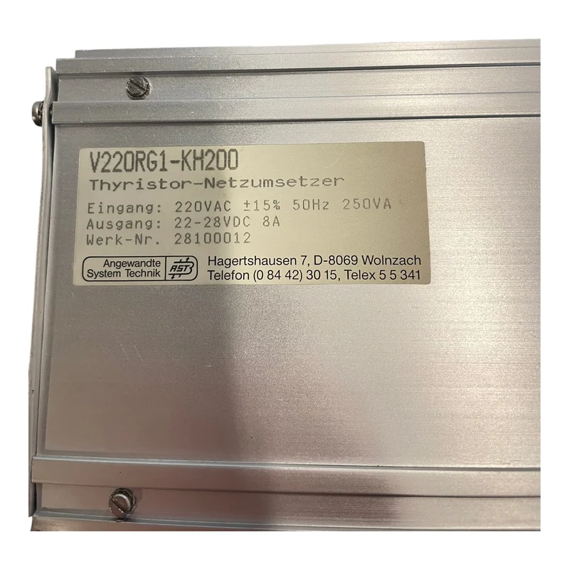 AST V220RG1-KH200 Thyristor-Netzumsetzer für industriellen Einsatz Netzumsetzer