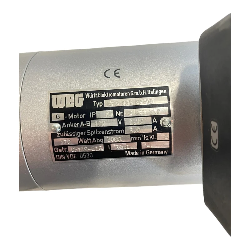WEG EPG 133 E/500 Getriebemotor Ø 12mm für industriellen Einsatz Getriebemotor