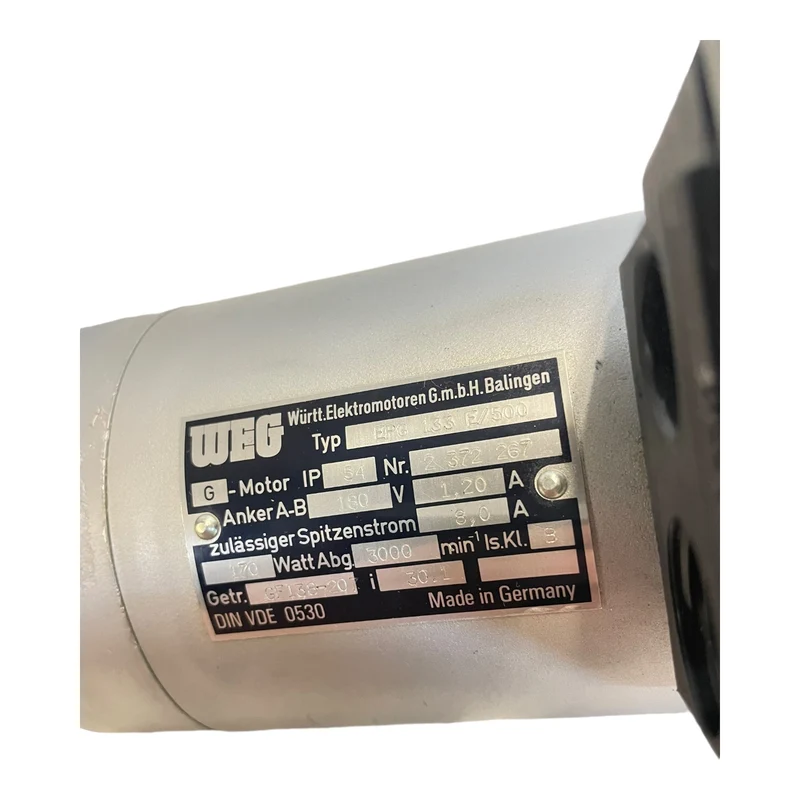 WEG EPG 133 E/500 Getriebemotor Ø 6mm für industriellen Einsatz Getriebemotor