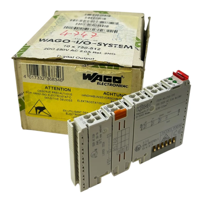 Wago 750-512 SPS-Digitalausgangsmodul VE:10stk Wago 750-512 SPS-Digitalausgang