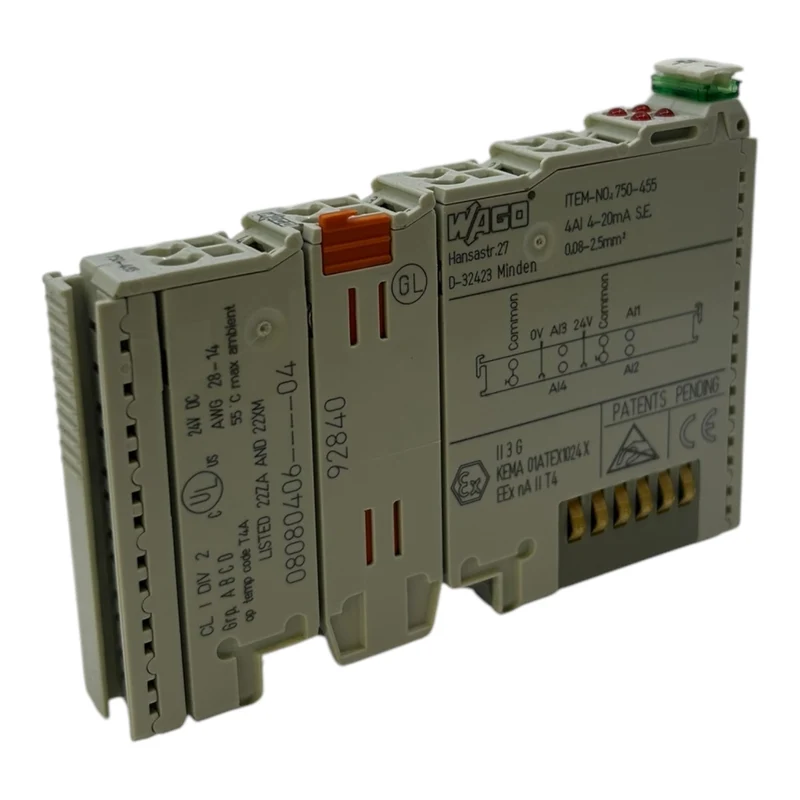 Wago 750-455 SPS-Analogeingangsmodul Wago 750-455 SPS-Analogeingangsmodul Wago