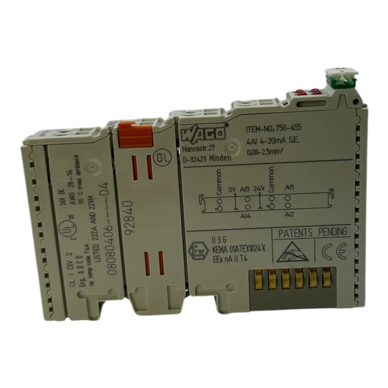 Wago 750-455 SPS-Analogeingangsmodul Wago 750-455 SPS-Analogeingangsmodul Wago