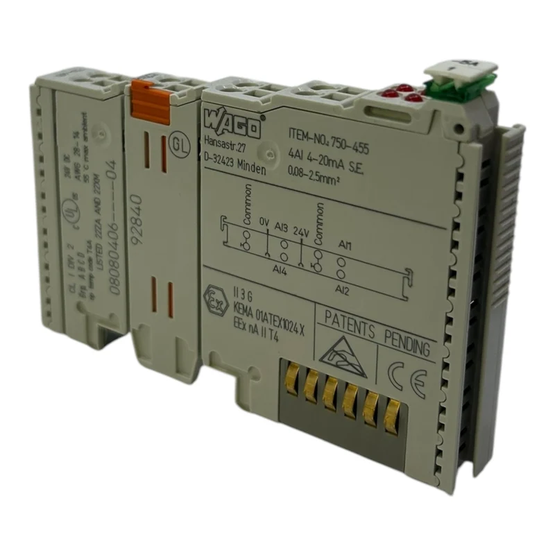 Wago 750-455 SPS-Analogeingangsmodul Wago 750-455 SPS-Analogeingangsmodul Wago