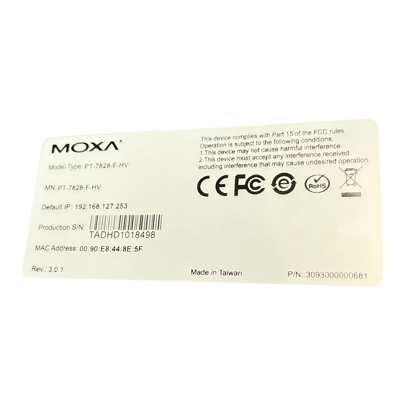 Moxa PT-7828-F-HV PowerTrans Switch Virtuelle Schnittstelle Industrie Einsatz
