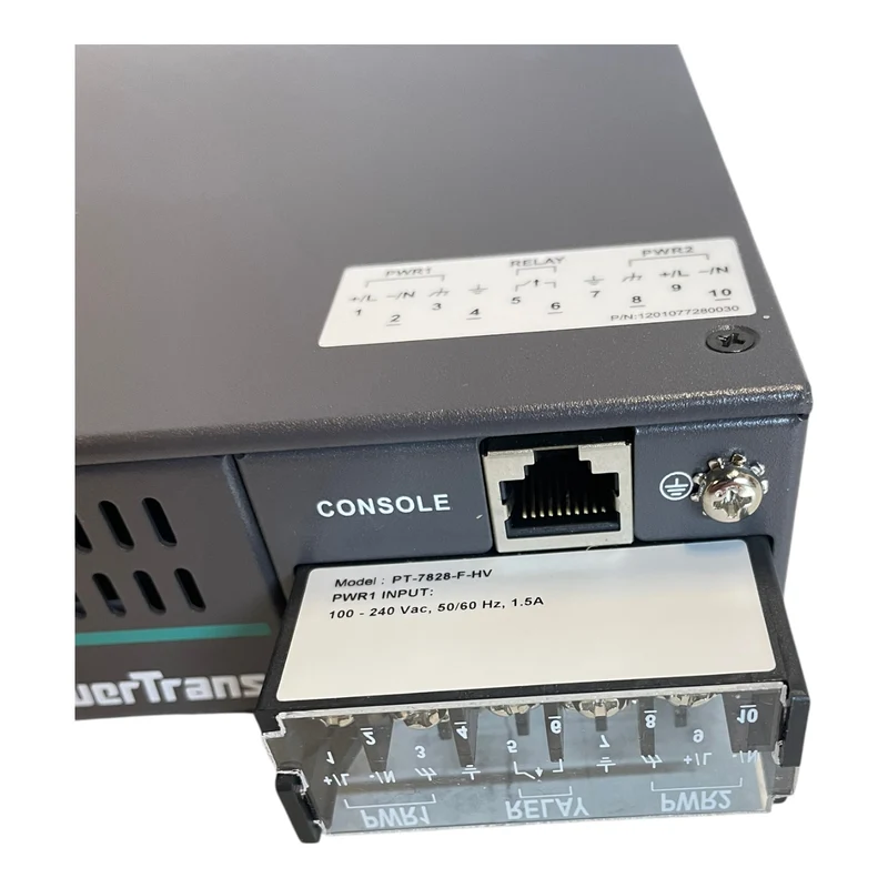 Moxa PT-7828-F-HV PowerTrans Switch Virtuelle Schnittstelle Industrie Einsatz