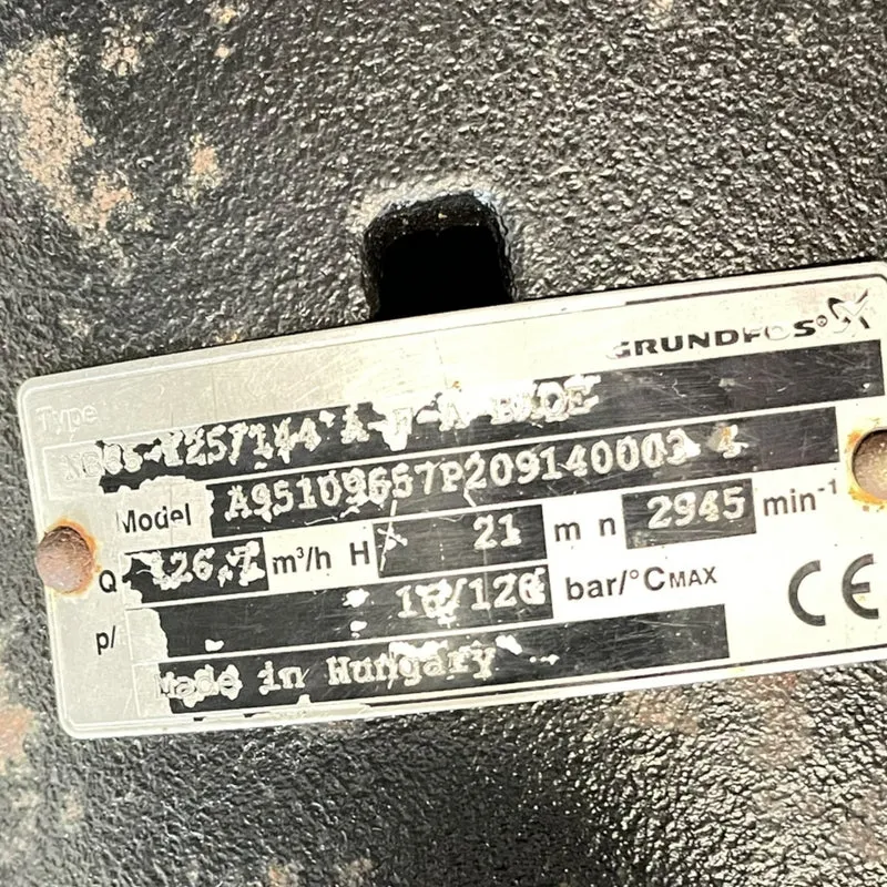Siemens Elektromotor 11kW 2945/min 400/690V mit Grundfos Pumpe NB65 Kreiselpumpe