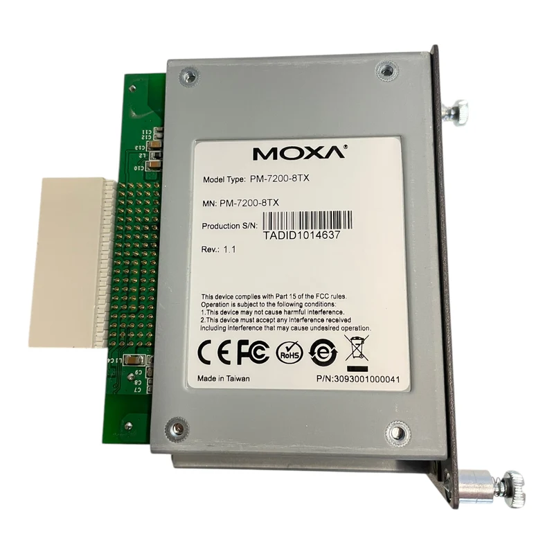 Moxa PM-7200-8TX Ethernet Erweiterungsmodul für industriellen Einsatz