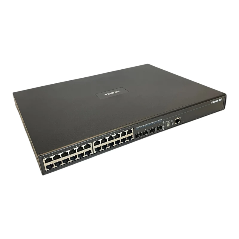 Black Box LGS103AE Gigabit L3 Managed Switch with 10g Uplinks Industrie Einsatz