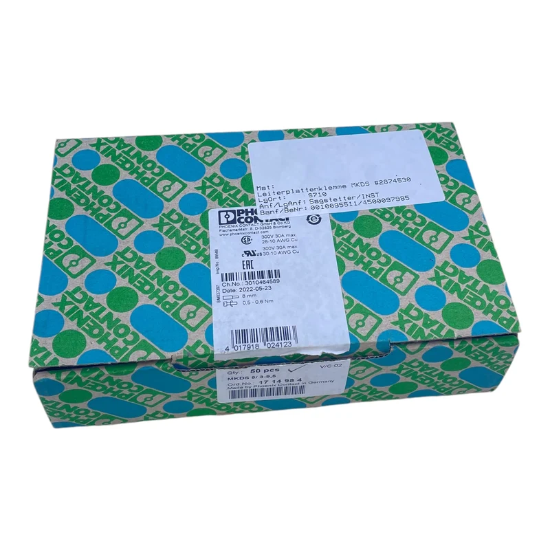 Phoenix Contact MKDS 5/3-9,5 Leiterplattenklemme 1714984 VE:50stk/pcs 1714984 VE