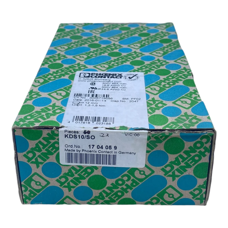 Phoenix Contact KDS10/SO Leiterplattenklemme 1704059 VE:21stk/pcs KDS10/SO 1704
