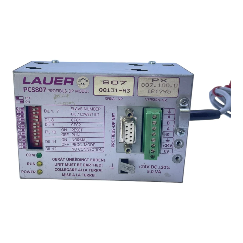 Lauer PCS807 Profibus Modul 24V DC 5,0VA Lauer PCS807 Profibus Modul 24V DC 5,0V