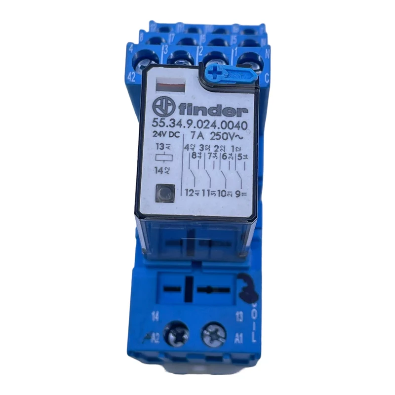 Finder 55.34.9.024.0040 Steckrelais 24V 7A 250V für industriellen Einsatz