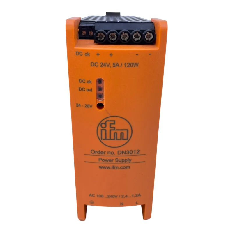 Ifm DN3012 Netzteil 100V-240V AC 47/63Hz 2,4-1,2A 24-28V DC 120/180W Netzteil