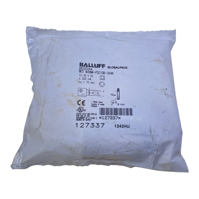 Balluff BES00A4 Induktiver Sensor BESM30MI-PSC10B-S04K 12-30V DC 200mA Industrie
