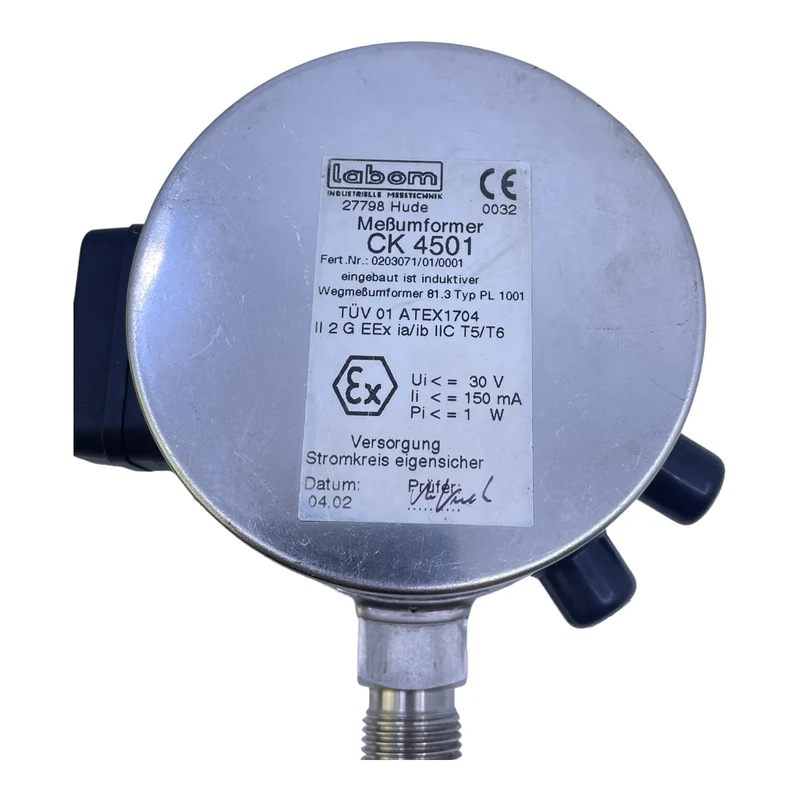 Labom CK4501 Druckmessumformer Manometer 30V 150mA 1W industriellen Einsatz