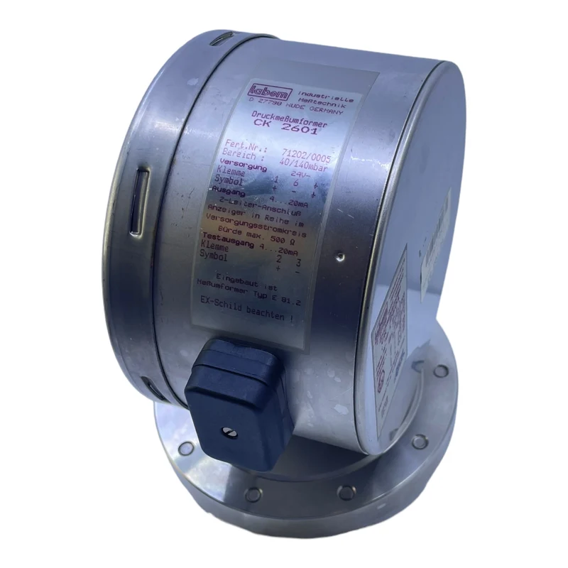 Labom CK2601 Druckmessumformer Manometer 40/140mbar 24V 4-20mA Industrie Einsatz