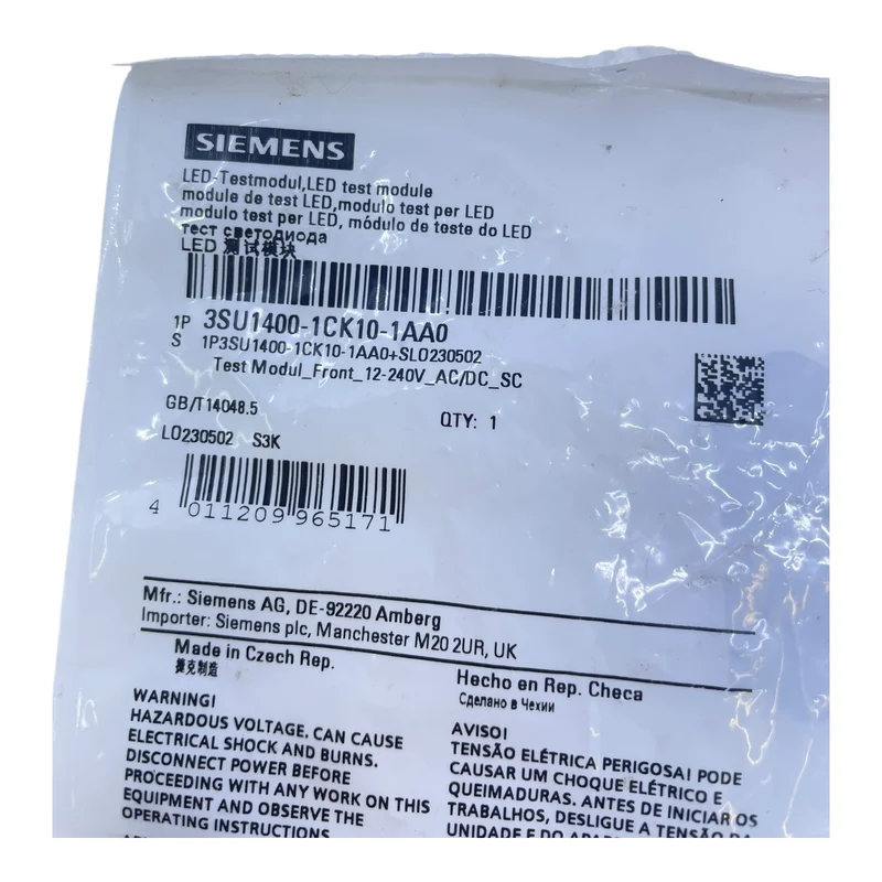 Siemens LED-Testmodul 3SU1400-1CK10-1AA0 LED-Testmodul von Siemens für Industrie