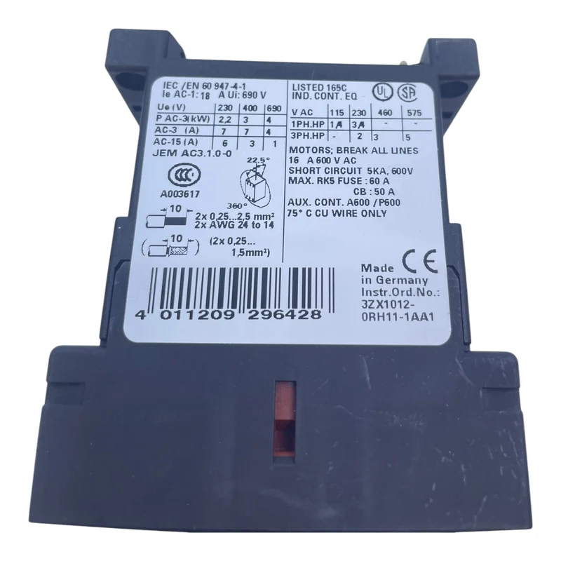 Siemens Leistungsschütz 3RT1015-2BB42 Leistungsschütz von Siemens Industrie