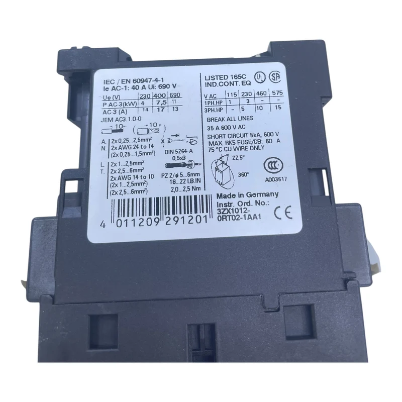 Siemens Leistungsschalter 3RT1025-3BB40 Leistungsschalter von Siemens Industrie