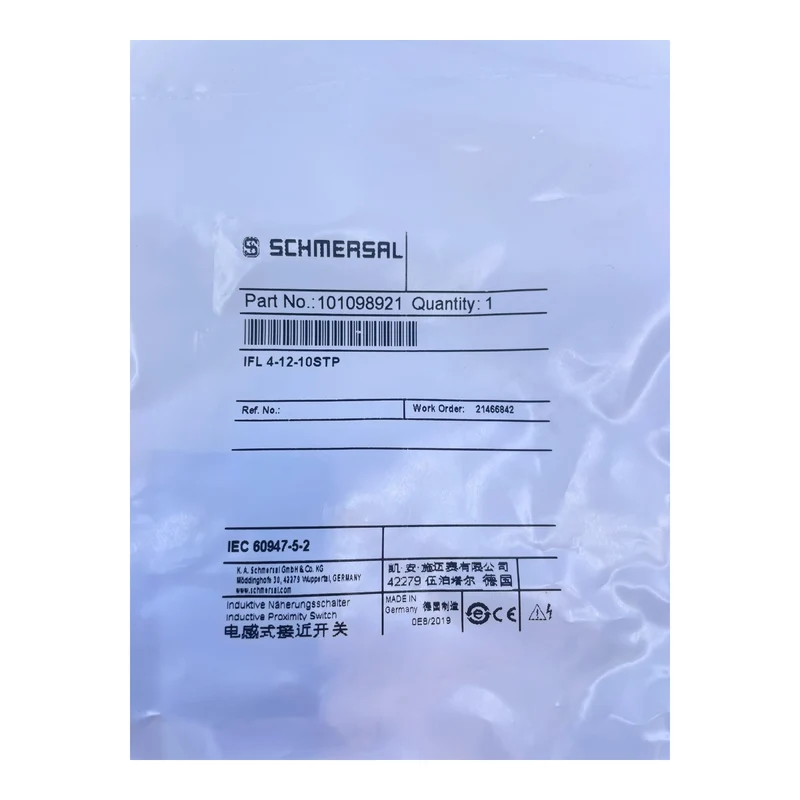 Schmersal Näherungsschalter Induktiver Sensor IFL4-12-10STP 101098921