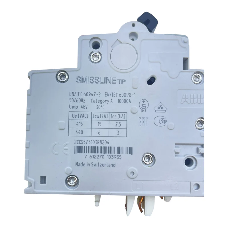 ABB Leistungsschutzschalter S403 M C20 NP 3-polig N 400 V 20 A SMISSLINE