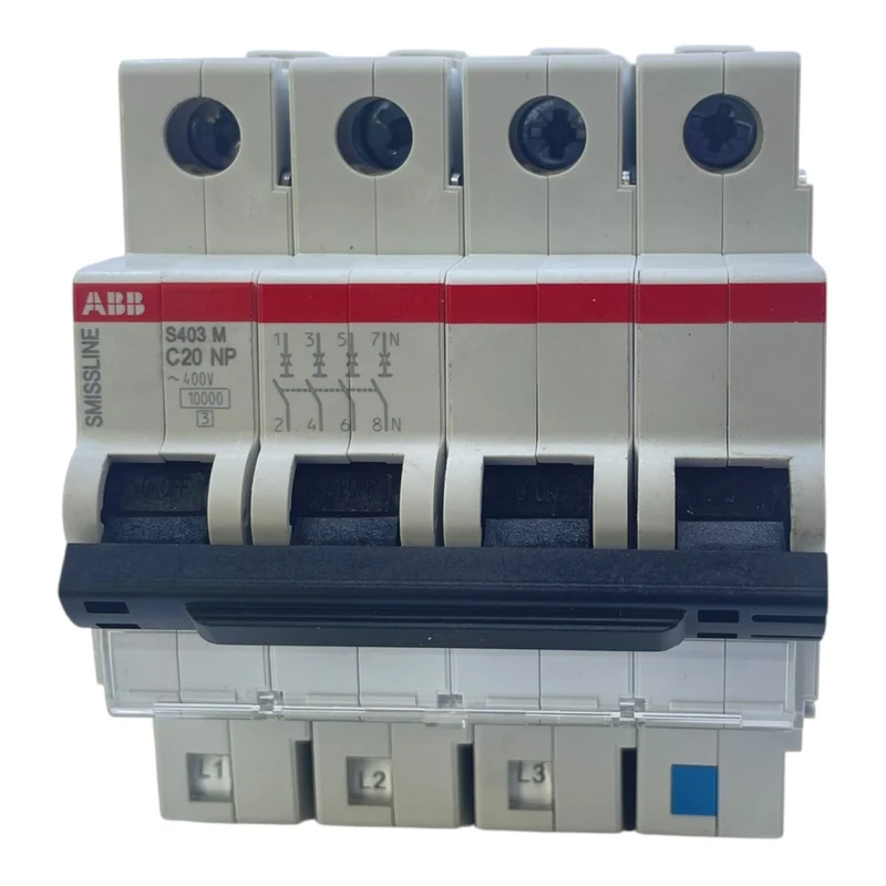 ABB Leistungsschutzschalter S403 M C20 NP 3-polig N 400 V 20 A SMISSLINE
