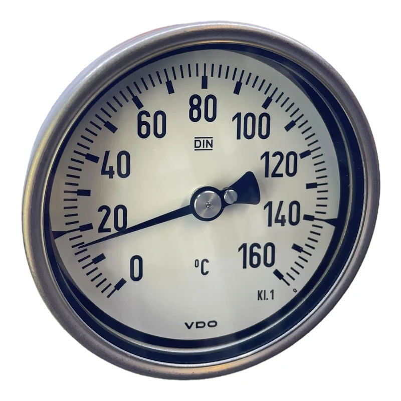 VDO Bimetall Thermometer 0–160°C DIN Kl.1 Einsteckfühler Edelstahl VDO