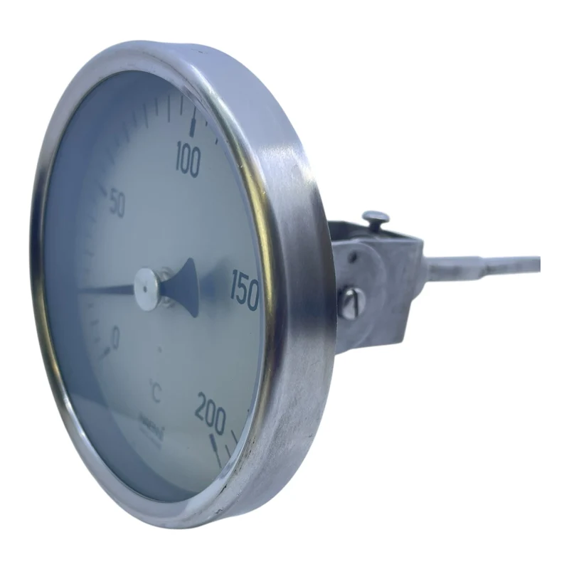 Haenni Bimetall-Thermometer 0–200°C Edelstahl-Fühler | Thermometer von Haenni