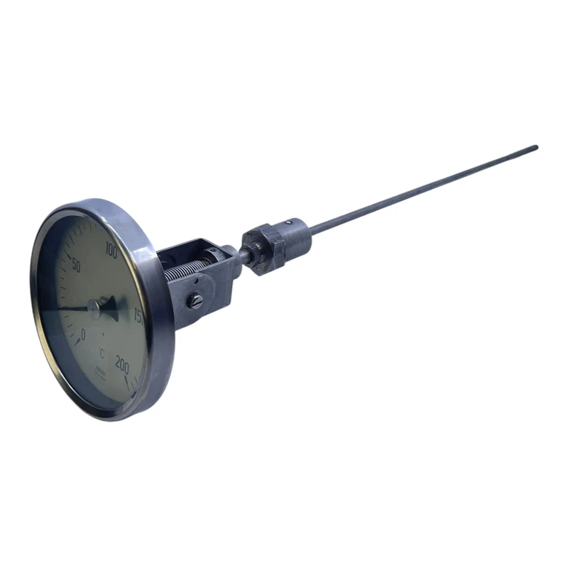 Haenni Bimetall-Thermometer 0–200°C Edelstahl-Fühler Bimetall-Thermometer