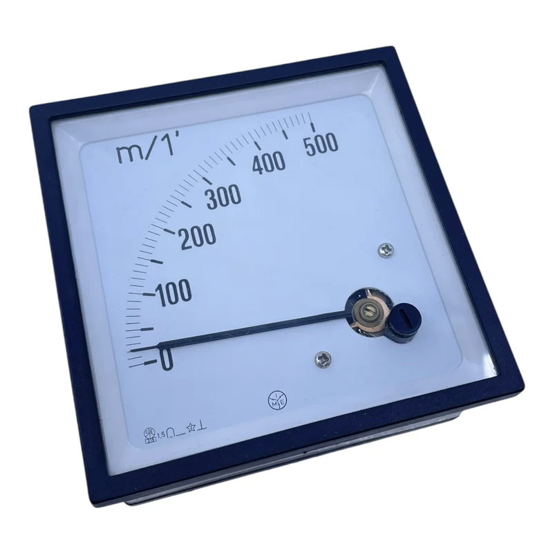 M.E. Analog Drehzahlmesser 0–500 m/min Schalttafelanzeige Tachometer Industrie